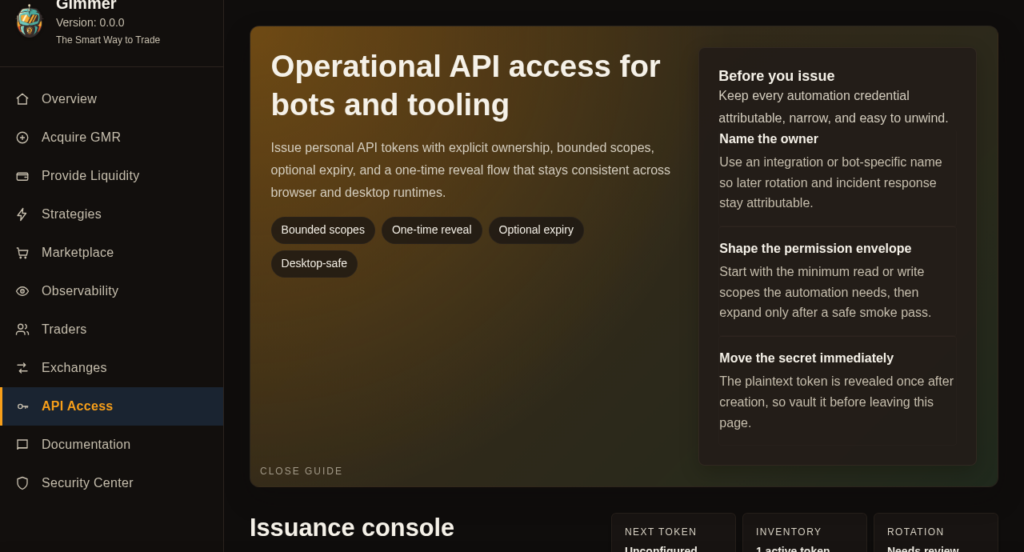 A Practical Guide to Personal API Tokens for Gimmer Integrations