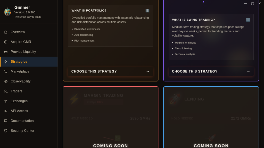How to Use Gimmer’s Strategy Selection Page Before You Build a Bot