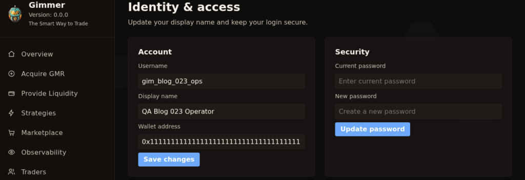 How to Use Gimmer’s Security Center to Review Identity and Update Your Password
