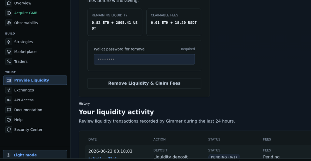 How to Read Liquidity Activity and Pool Signals in Gimmer Before You Add or Remove Liquidity