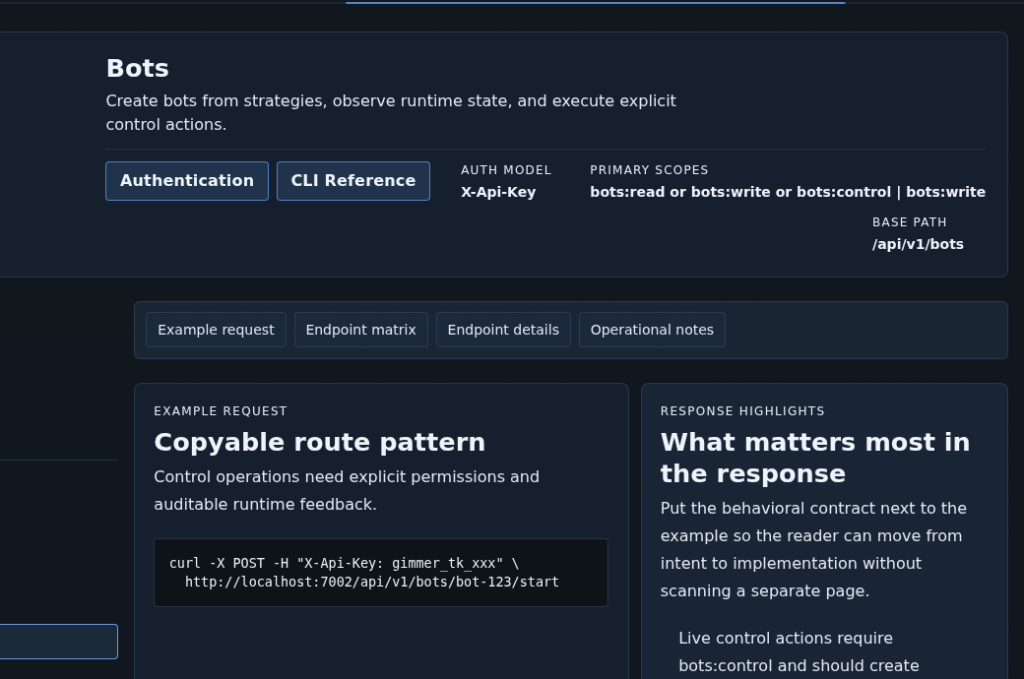 How to Read Gimmer’s Bot-Control API Surface Before You Automate Starts and Stops
