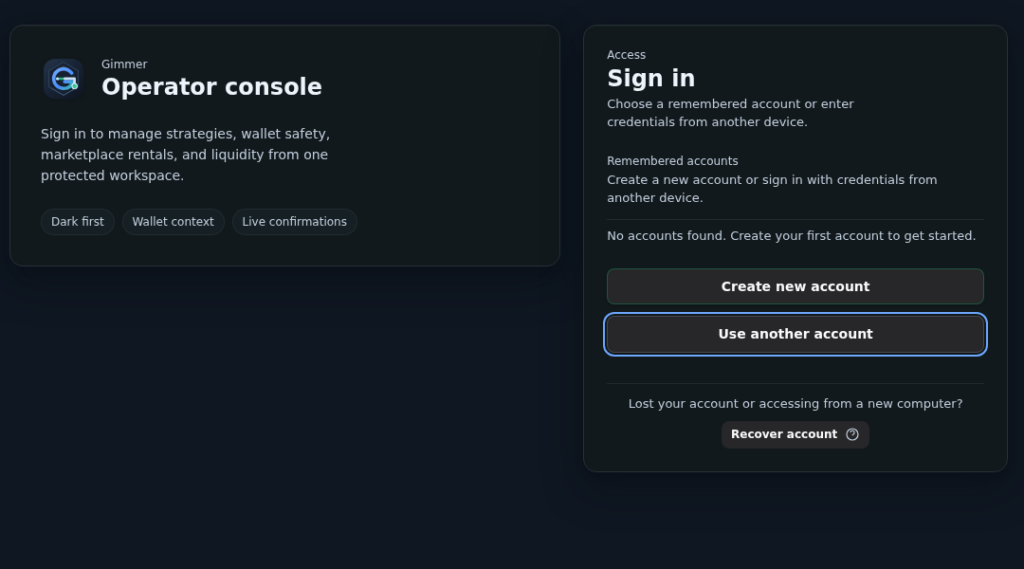 What Sign-In and Create-Account States Tell You Before You Diagnose Access