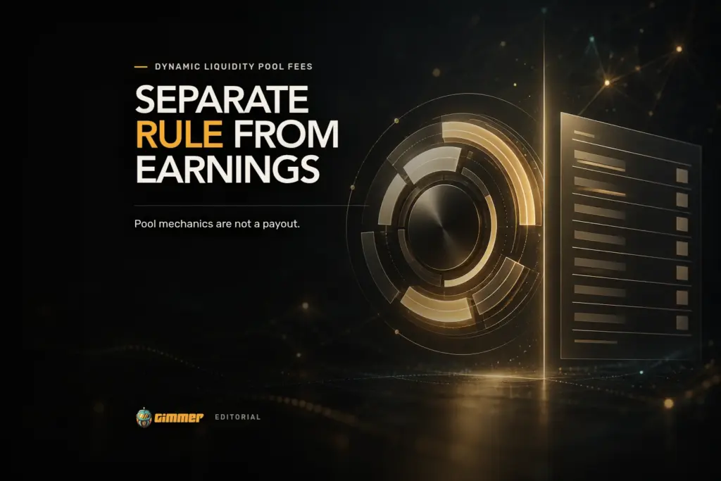 Dynamic Liquidity Pool Fees: Separate the Rule From Your Earnings
